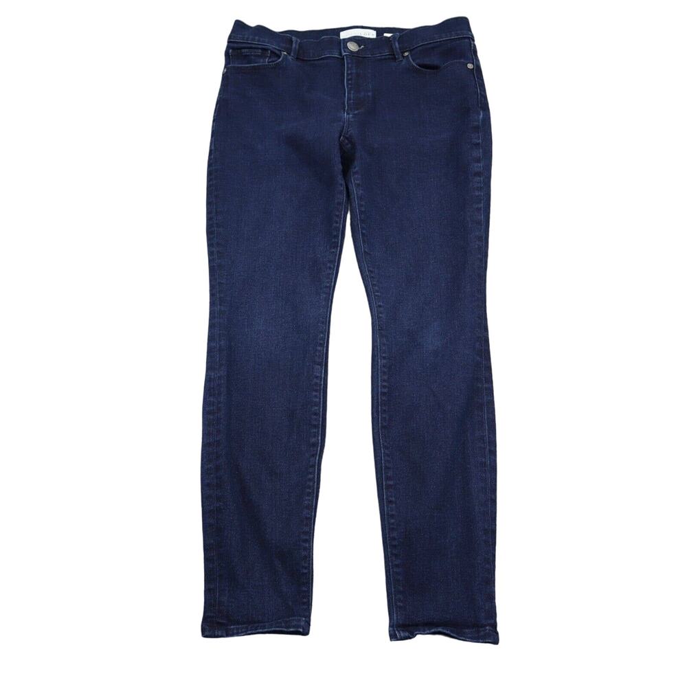 Ann Taylor Jeans Womens 28P Blue Loft 5 Pocket Design Mid Rise Leggings
